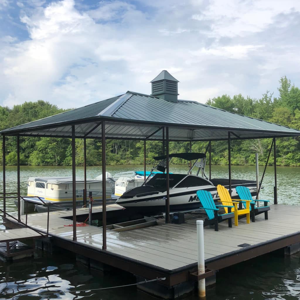 Custom Installed Dock Roofs